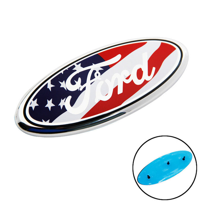 9 inch Ford Logo Grille Emblem with Pins | 1pc