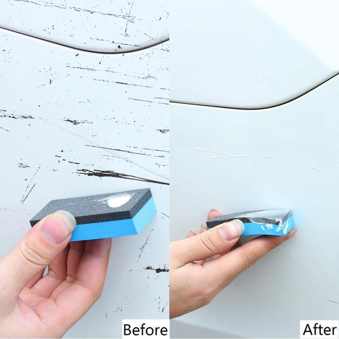 Magic Car Scratch Remover Polish Cloth & Car Body Compound Paste Sponge Kit - Rokcar
