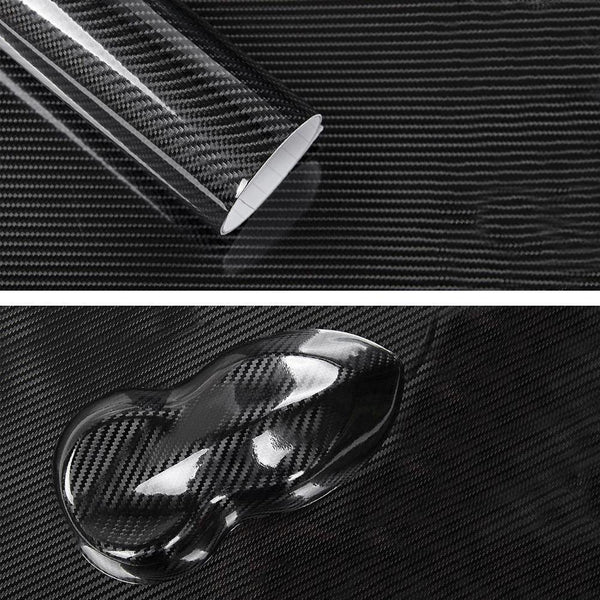 High Gloss 7D Carbon Fiber Wrapping Vinyl Film Auto Car Sticker - Rokcar