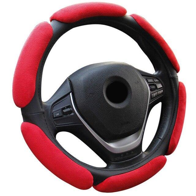 Universal Steering wheel cover Auto Inner Non-slip Flocking Cloth Cushion - Rokcar