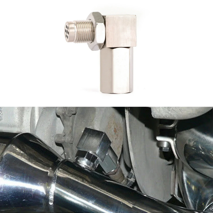 90° O2 Oxygen Sensor Spacer Fix P0420/P0042/P0430 Check Engine Light CEL Mini Catalytic Converter Generic