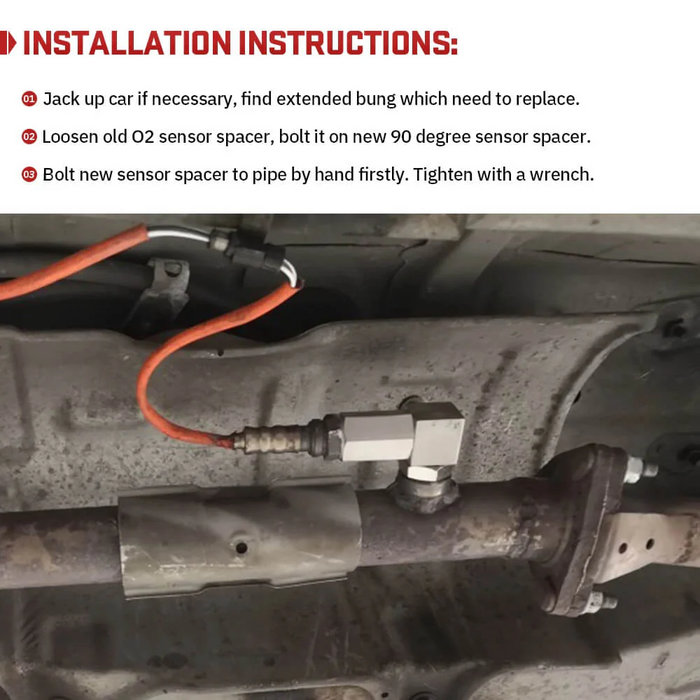 90° O2 Oxygen Sensor Spacer Fix P0420/P0042/P0430 Check Engine Light CEL Mini Catalizador Catalytic Converters Universal