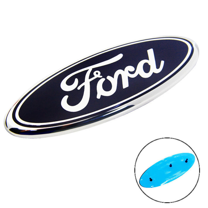 9 inch Ford Logo Grille Emblem with Pins | 1pc