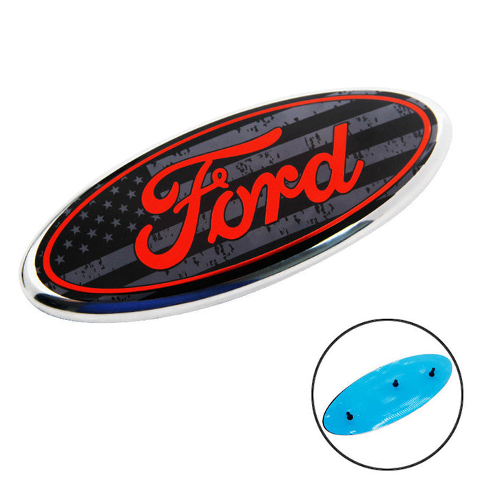 9 inch Ford Logo Grille Emblem with Pins | 1pc