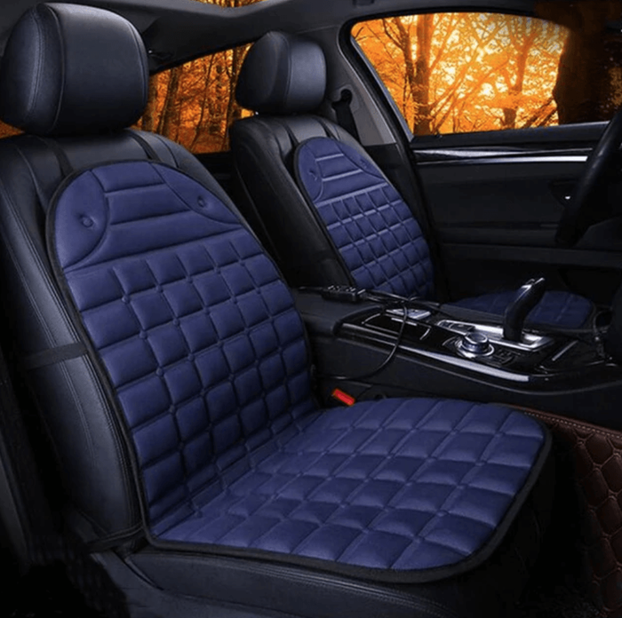 Car & SUV & Truck Seat Cushion, Black Polyester, Universal, Heated, Warm, For Winter - Rokcar