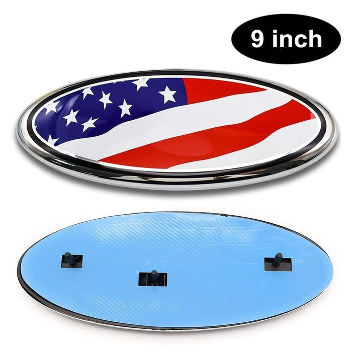 9 inch Ford Logo Grille Emblem with Pins | 1pc