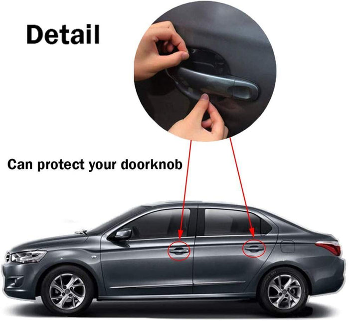 8PCS Transparent Car Door Scratches Protector Sticker - Rokcar