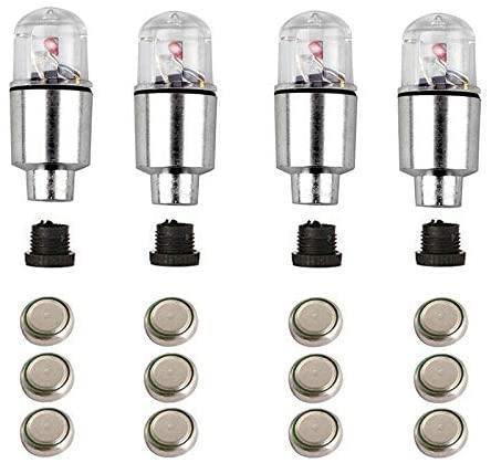 6PCS Car Auto Wheel Tire Tyre Air Valve Stem LED Light Cap Cover Accessories - Rokcar