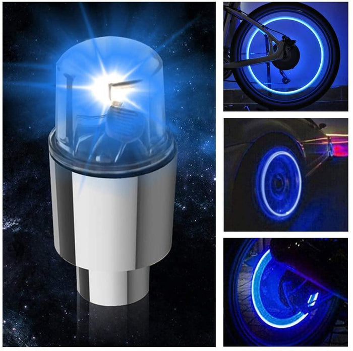 6PCS Car Auto Wheel Tire Tyre Air Valve Stem LED Light Cap Cover Accessories - Rokcar