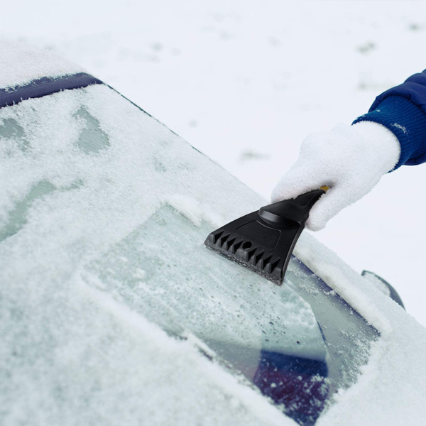 27" Snow Brush and Detachable Ice Scraper with Ergonomic Foam Grip for Cars, Trucks, SUVs - Rokcar