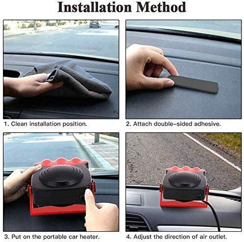 Premium Car Heater Portable Plug In Windshield Defroster 12 Volt Space Heater For Car - Rokcar