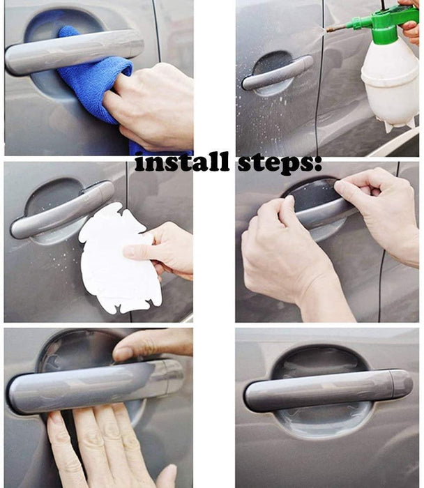 8PCS Transparent Car Door Scratches Protector Sticker - Rokcar