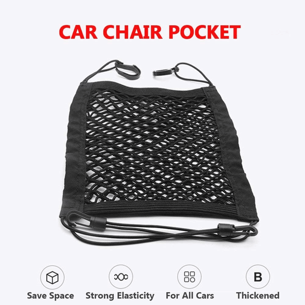 3-Layer Car Mesh Organizer,Seat Back Net Bag,Barrier of Backseat Pet Kids - Rokcar