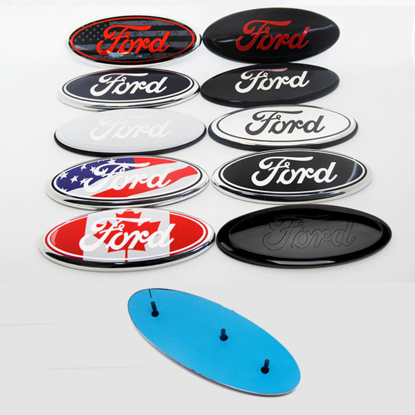 9 inch Ford Logo Grille Emblem with Pins | 1pc