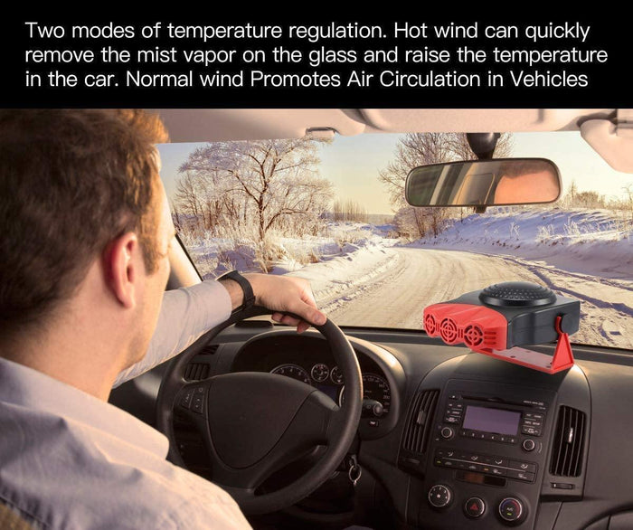 Premium Car Heater Portable Plug In Windshield Defroster 12 Volt Space Heater For Car - Rokcar