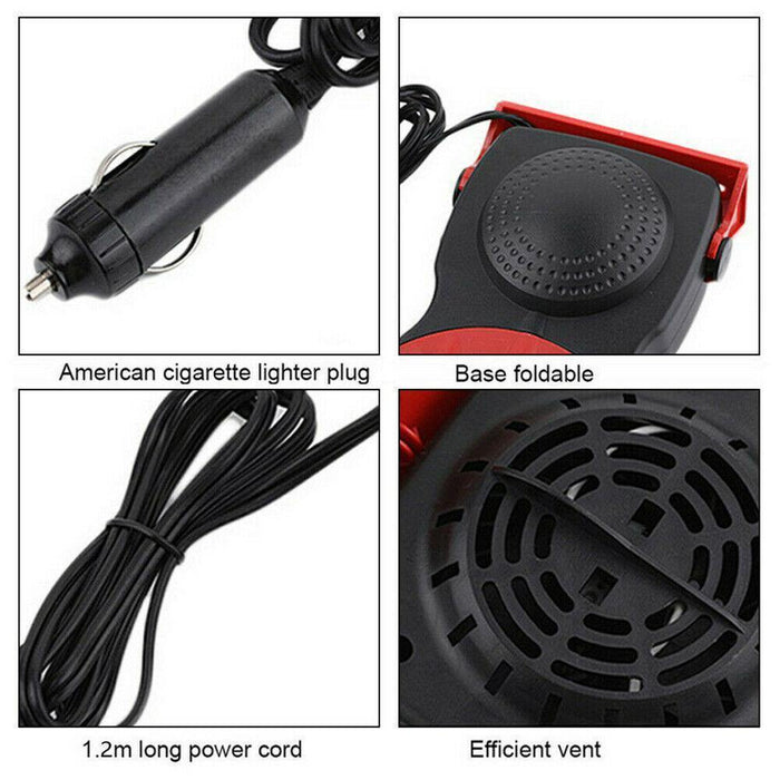 Premium Car Heater Portable Plug In Windshield Defroster 12 Volt Space Heater For Car - Rokcar