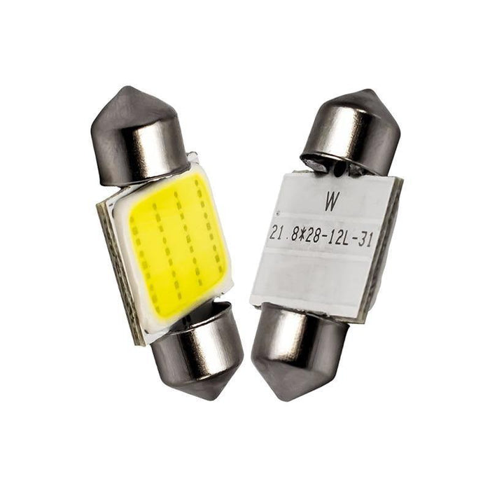 C10W C5W LED COB Festoon 31mm 36mm 39mm 41/42mm 12V White Bulbs - Rokcar