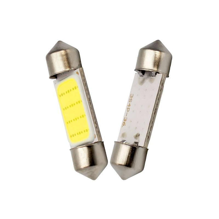 C10W C5W LED COB Festoon 31mm 36mm 39mm 41/42mm 12V White Bulbs - Rokcar