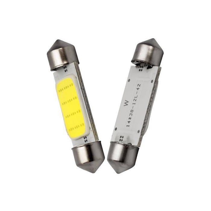 C10W C5W LED COB Festoon 31mm 36mm 39mm 41/42mm 12V White Bulbs - Rokcar