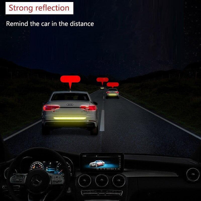 Car Auto Reflective Warn Strip Tape Bumper Safety Stickers Decal Car Accessories - Rokcar
