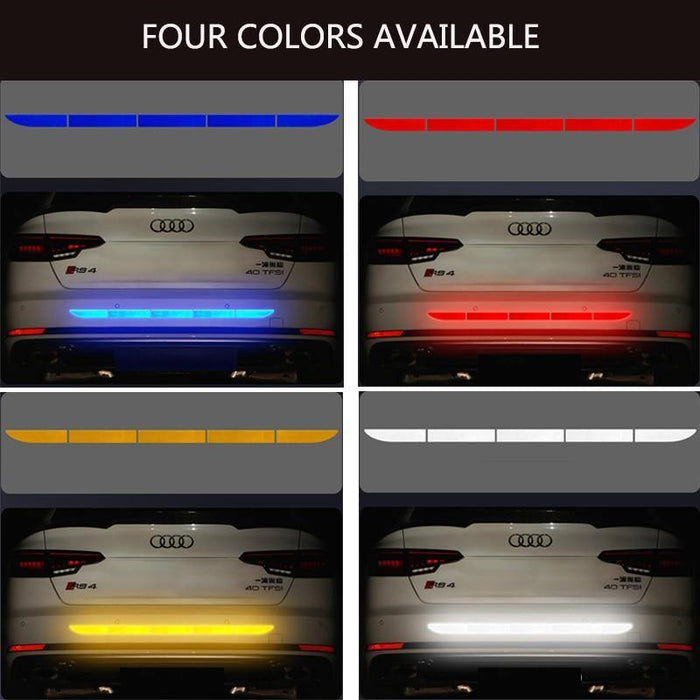 Car Auto Reflective Warn Strip Tape Bumper Safety Stickers Decal Car Accessories - Rokcar