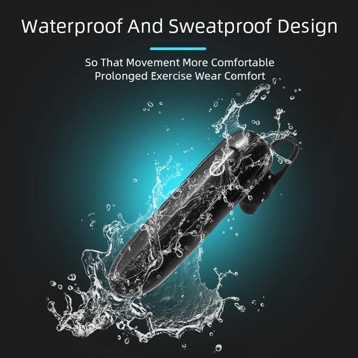 Wireless Earphone 24 Hours Play Business Bluetooth Headset Car Hands Free With Mic - Rokcar