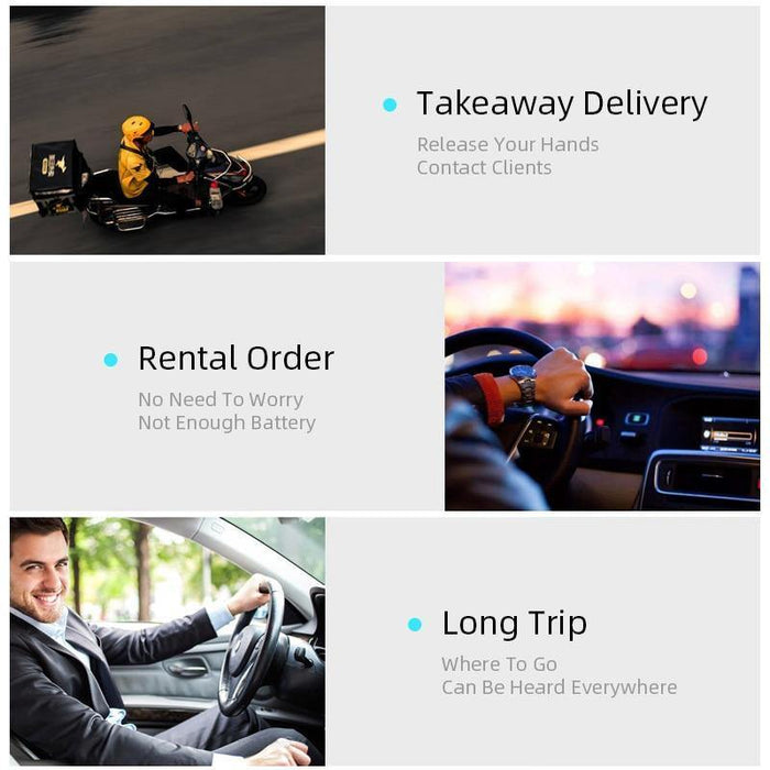 Wireless Earphone 24 Hours Play Business Bluetooth Headset Car Hands Free With Mic - Rokcar