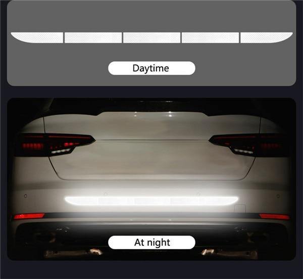 Car Auto Reflective Warn Strip Tape Bumper Safety Stickers Decal Car Accessories - Rokcar