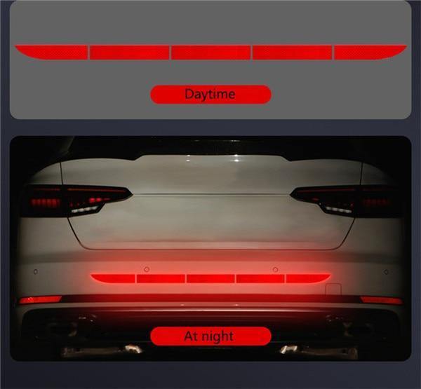 Car Auto Reflective Warn Strip Tape Bumper Safety Stickers Decal Car Accessories - Rokcar
