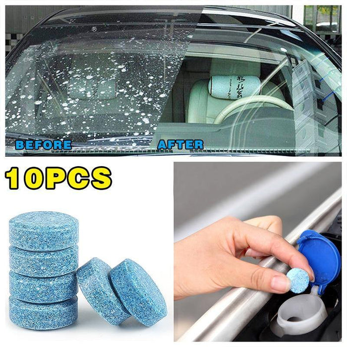 10PCS Car Windshield Washer Cleaning Solid Effervescent Tablets Accessories Kit - Rokcar