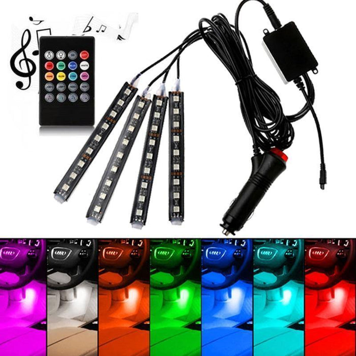 36 LED Car Charge Interior Accessories Floor Decorative Atmosphere Lamp Light - Rokcar
