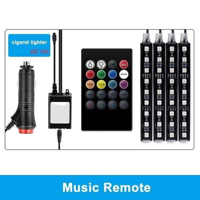 36 LED Car Charge Interior Accessories Floor Decorative Atmosphere Lamp Light - Rokcar