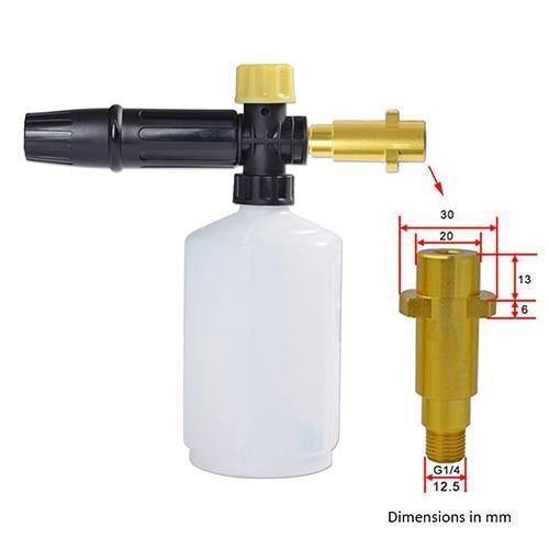 Snow Foam Lance Pressure Washer Car Wash Cannon Sprayer - Rokcar