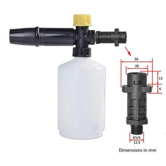 Snow Foam Lance Pressure Washer Car Wash Cannon Sprayer - Rokcar