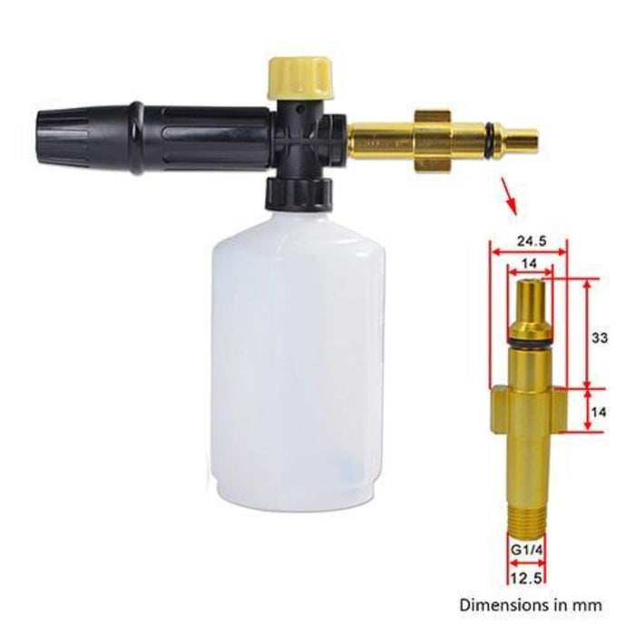 Snow Foam Lance Pressure Washer Car Wash Cannon Sprayer - Rokcar