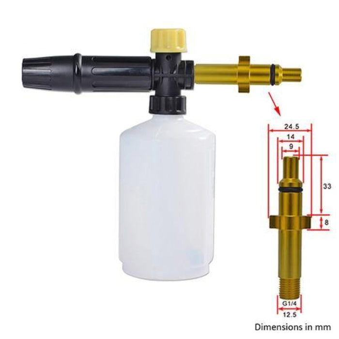 Snow Foam Lance Pressure Washer Car Wash Cannon Sprayer - Rokcar