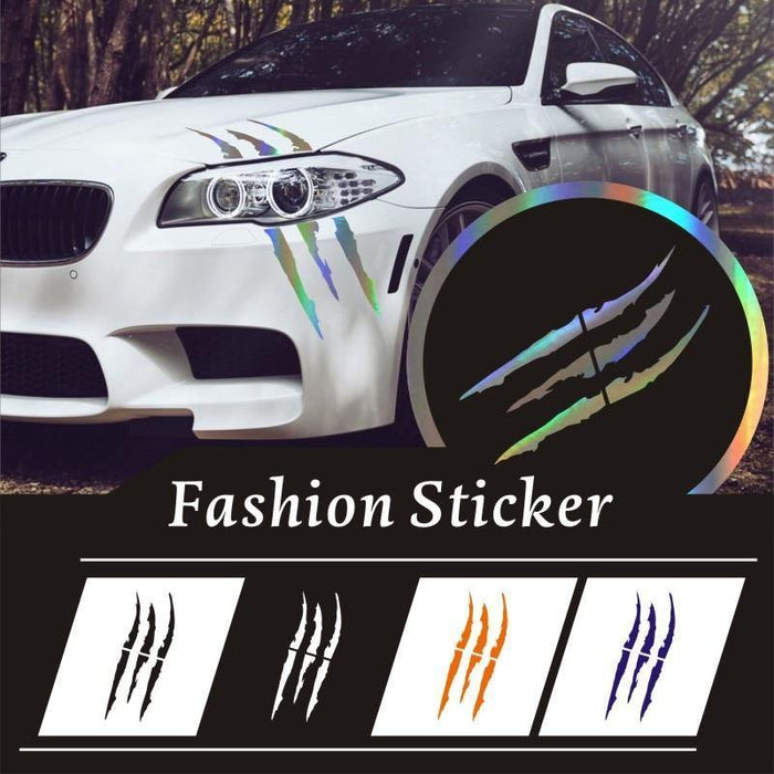Universal Scratch Stripe Headlight Truck Decal Sticker 40cm * 12cm - Rokcar