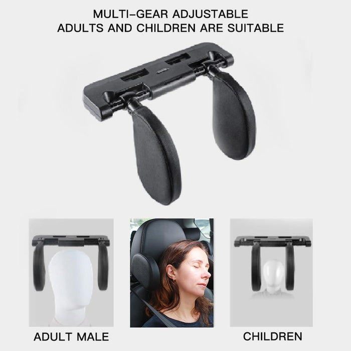 Car Seat Headrest Pillow Head Support Rest Nap Sleep Side Cushion for Kids Adult - Rokcar
