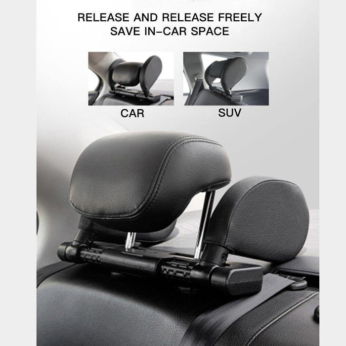Car Seat Headrest Pillow Head Support Rest Nap Sleep Side Cushion for Kids Adult - Rokcar