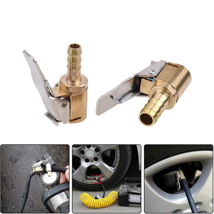 6mm 8mm Auto Air Pump Chuck Clip Car Truck Tyre Tire Inflator Valve Connector - Rokcar