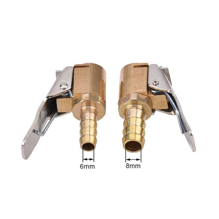 6mm 8mm Auto Air Pump Chuck Clip Car Truck Tyre Tire Inflator Valve Connector - Rokcar