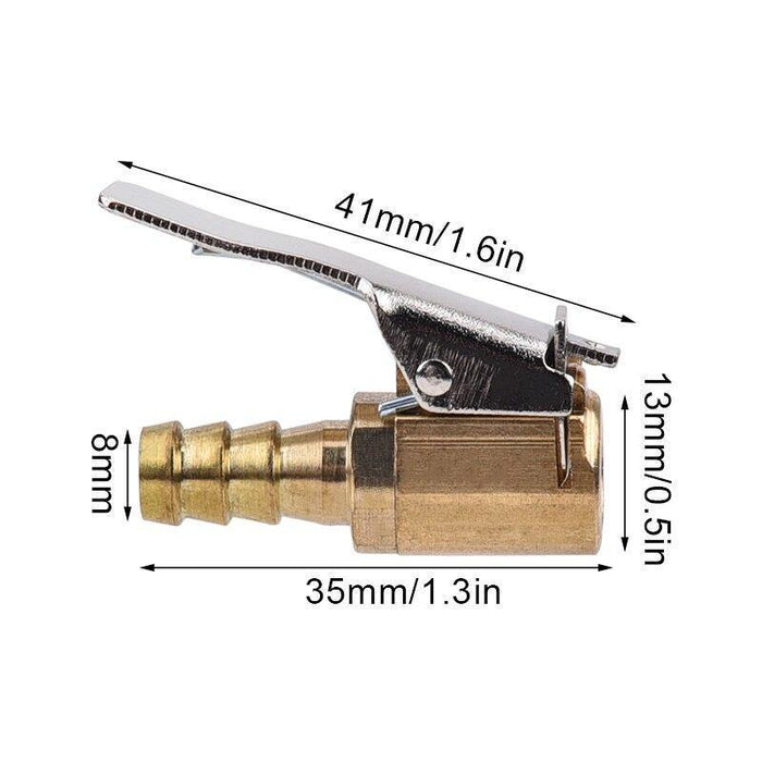 6mm 8mm Auto Air Pump Chuck Clip Car Truck Tyre Tire Inflator Valve Connector - Rokcar