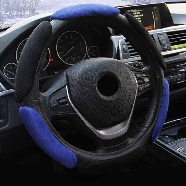 Universal Steering wheel cover Auto Inner Non-slip Flocking Cloth Cushion - Rokcar