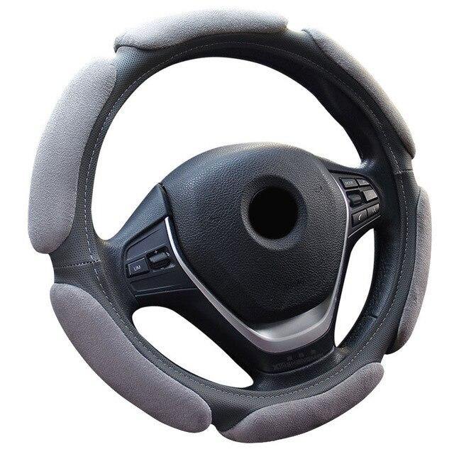 Universal Steering wheel cover Auto Inner Non-slip Flocking Cloth Cushion - Rokcar