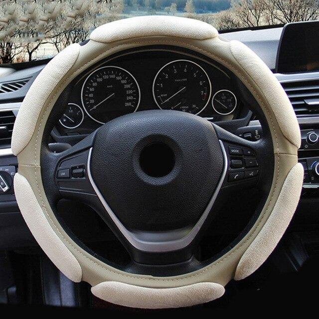 Universal Steering wheel cover Auto Inner Non-slip Flocking Cloth Cushion - Rokcar