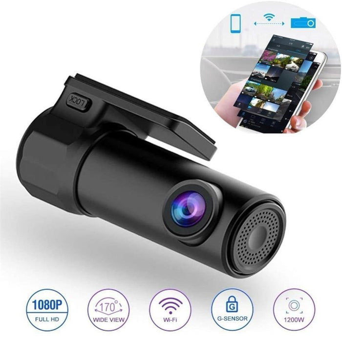 Mini WIFI Dash Cam 1080P Car DVR Camera 170°Wide Angle Video Recorder G-sensor - Rokcar