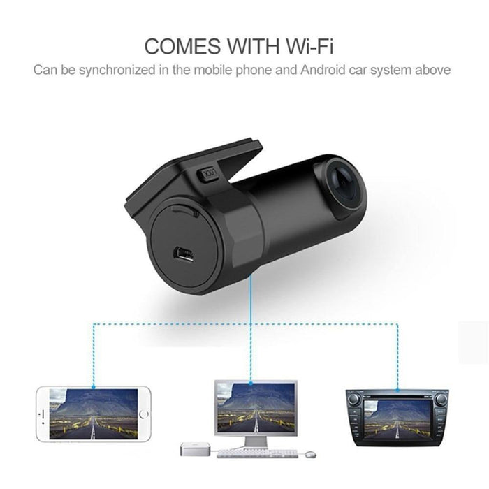 Mini WIFI Dash Cam 1080P Car DVR Camera 170°Wide Angle Video Recorder G-sensor - Rokcar