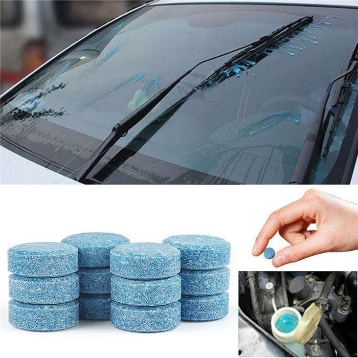 10PCS Car Windshield Washer Cleaning Solid Effervescent Tablets Accessories Kit - Rokcar