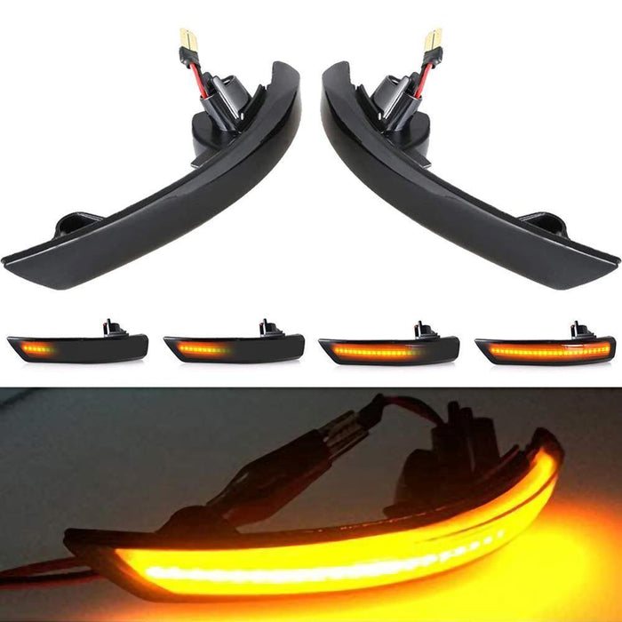 2PCS LED Turn Signal Light Side Mirror Indicator for Ford Focus MK2 MK3 Mondeo MK4 - Rokcar