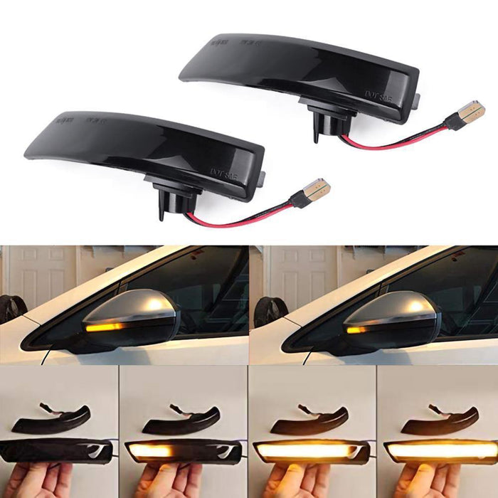 2PCS LED Turn Signal Light Side Mirror Indicator for Ford Focus MK2 MK3 Mondeo MK4 - Rokcar